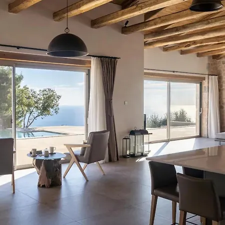 ヴィラ Seaview In Apollonii Lefkada