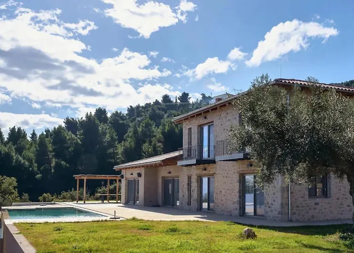 Seaview In Apollonii Lefkada ヴィラ Athánion