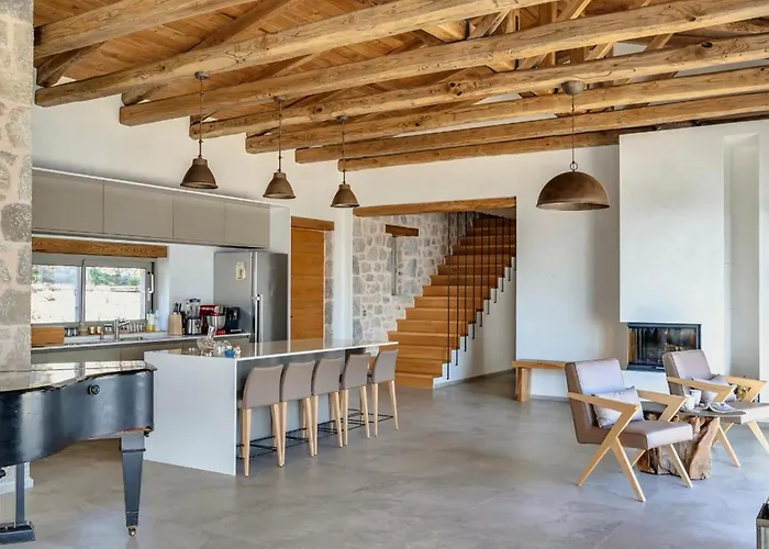 Seaview In Apollonii Lefkada ヴィラ Athánion