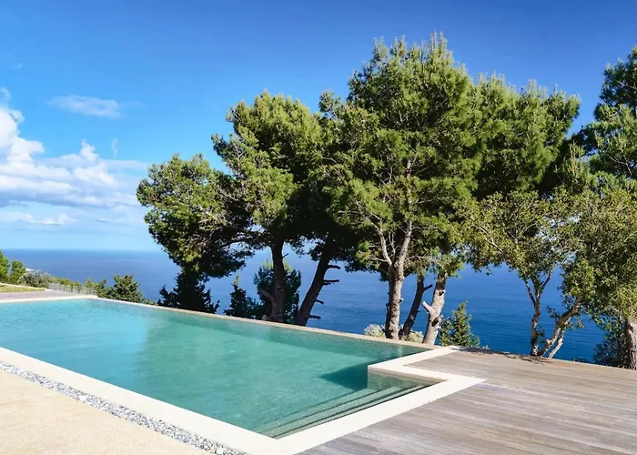 Seaview In Apollonii Lefkada ヴィラ Athánion